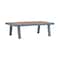 Armen Living Nofi 4 piece Outdoor Patio Set in Gray Finish with Gray Cushions and Teak Wood SETODNOGR - alternate 9